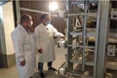 河南普泰与意大利CORTI公司考察中国大陆市场层叠式养鸡场
